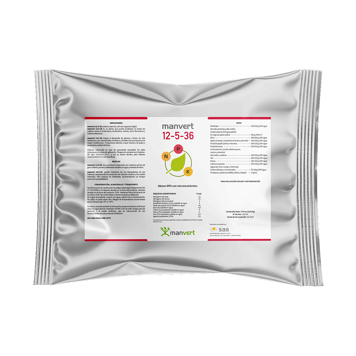 manvertmanvert nutrifix 12-5-36